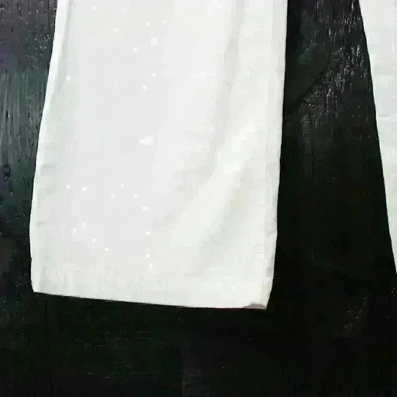 FAHERTY White Relaxed Fit Stretch Corduroy Flare Leg Pants Women Size 27 New - Picture 5 of 13